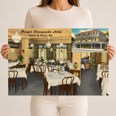 Margo's Chesapeake Hotel, Havre de Grace, MD — Vintage Maryland Postcard