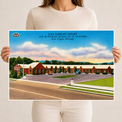 Las Vegas, NV: Las Gables Court, 13th & Fremont Streets (U.S. 93 - 95 - 466)