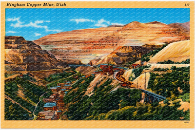 Bingham Copper Mine, UT: Historic View