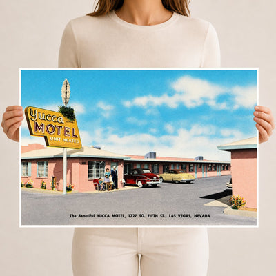 Las Vegas, NV: The beautiful Yucca Motel, 1727 So. Fifth St.