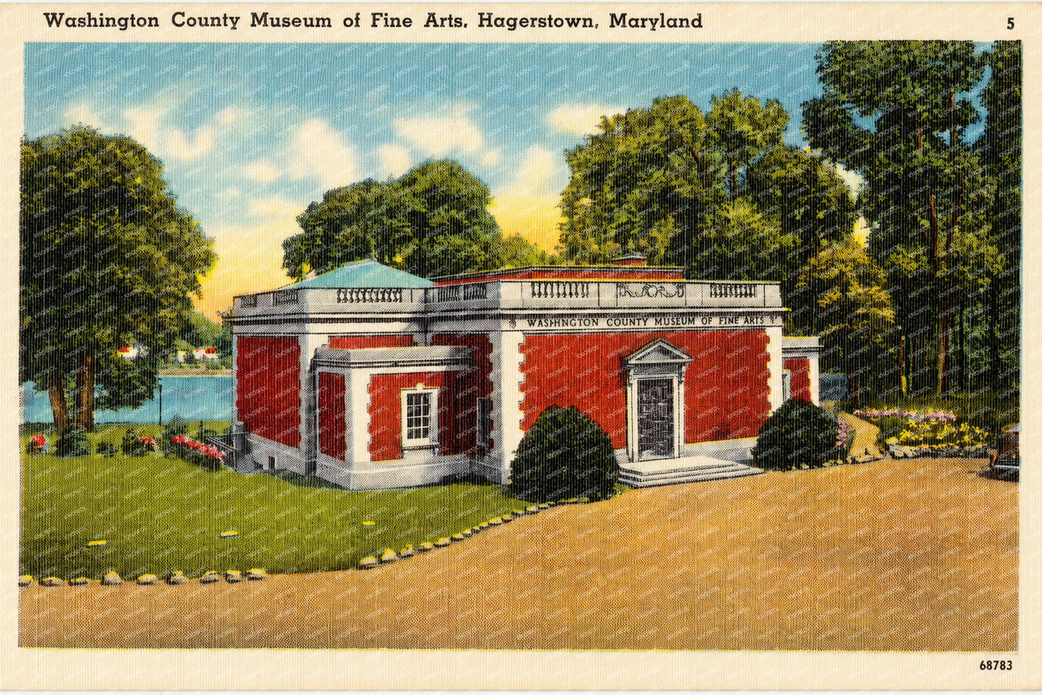 Washington County Museum of Fine Arts, Hagerstown, Maryland — Vintage Maryland Postcard