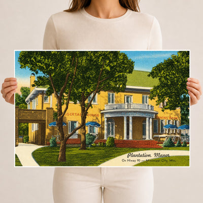 Gulfport, MS: Plantation Manor, on Hiway 90 -- Mississippi City