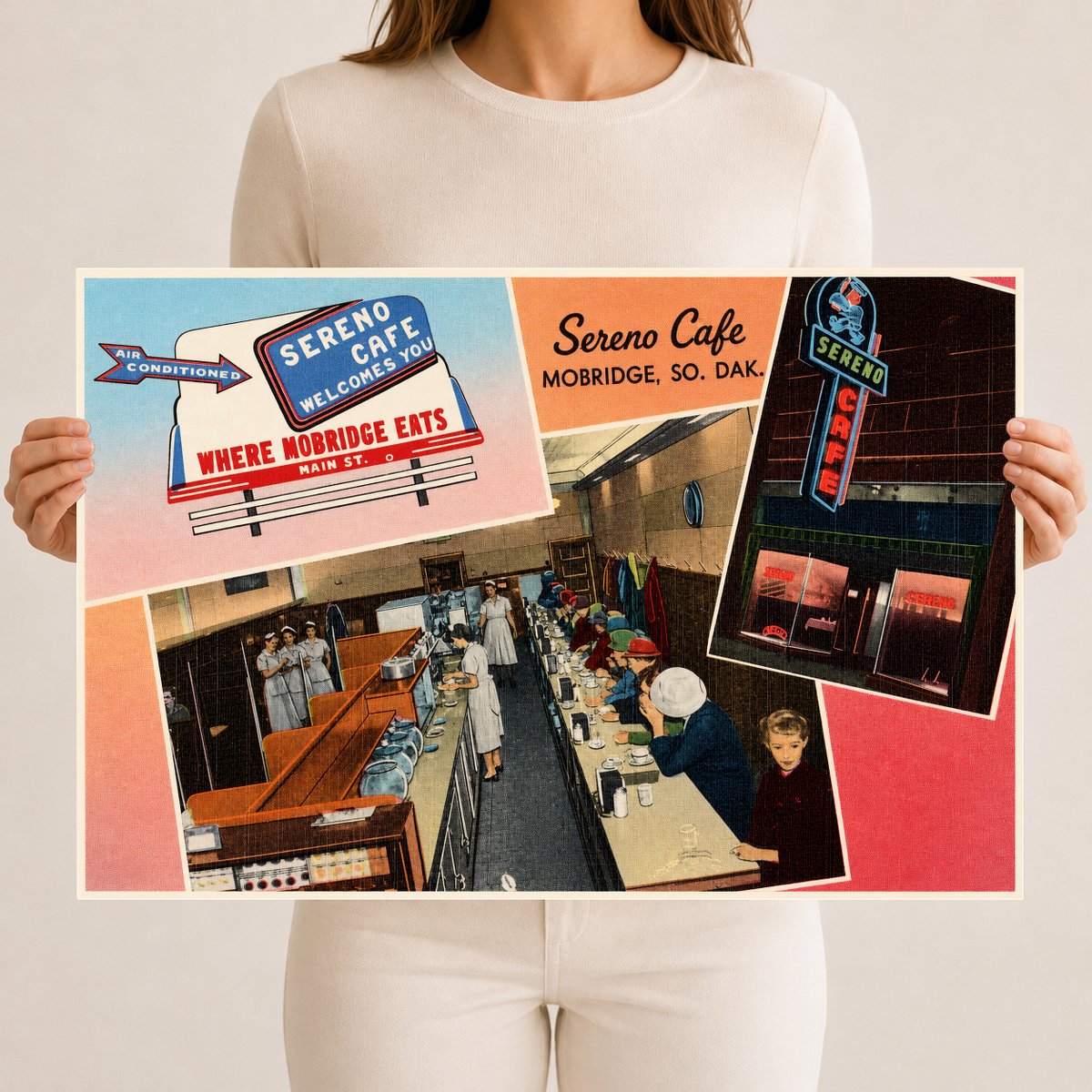Mobridge, SD: Sereno Café, Mobridge, So. Dak.