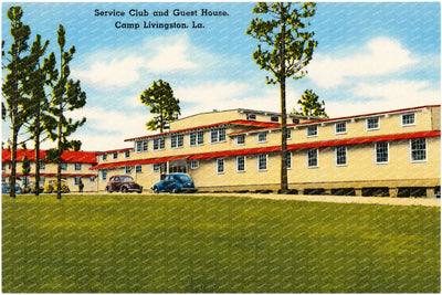 Pineville, LA: Service Club and Guest House, Camp Livingston