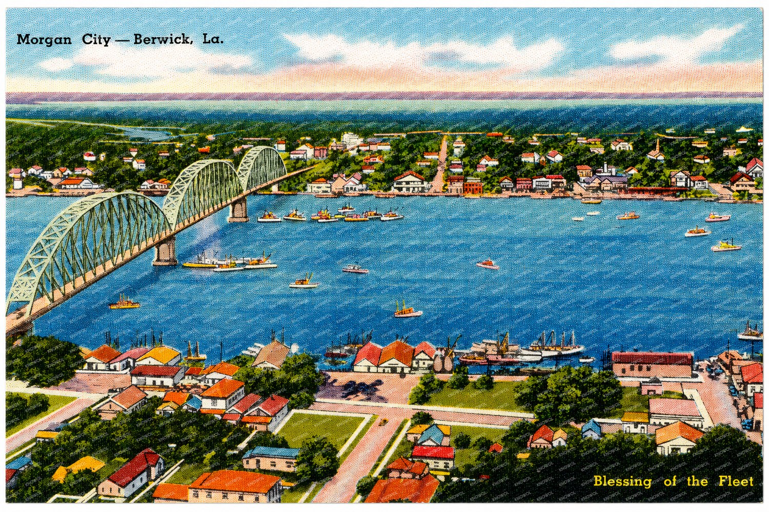Morgan City, LA: Blessing of the fleet, Morgan City -- Berwick