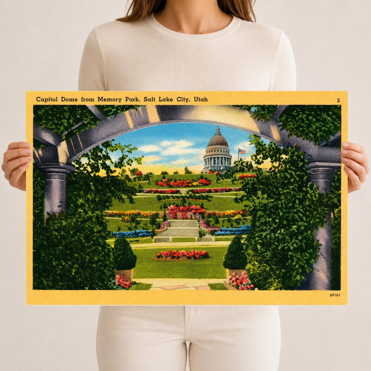 Salt Lake City, UT: Capitol dome from Memory Park