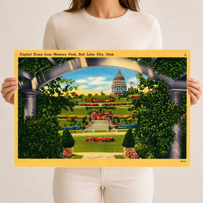 Salt Lake City, UT: Capitol dome from Memory Park