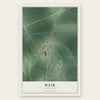 Weir, Mississippi map print, the full design
