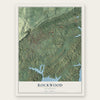 Rockwood, Tennessee map print, the full design