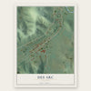 Des Arc, Missouri map print, the full design