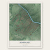 Somerset, New Jersey map print, the full design