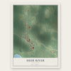 Deer River, Minnesota map print, the full design