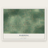 Harding, Minnesota map print, the full design