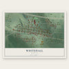 Whitehall, Montana map print, the full design