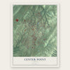 Center Point, Alabama map print, the full design