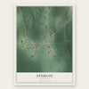 Sturgis, Mississippi map print, the full design