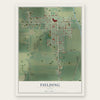 Fielding, Utah map print, the full design