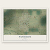 Woodruff, Utah map print, the full design