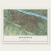 Kennewick, Washington map print, the full design