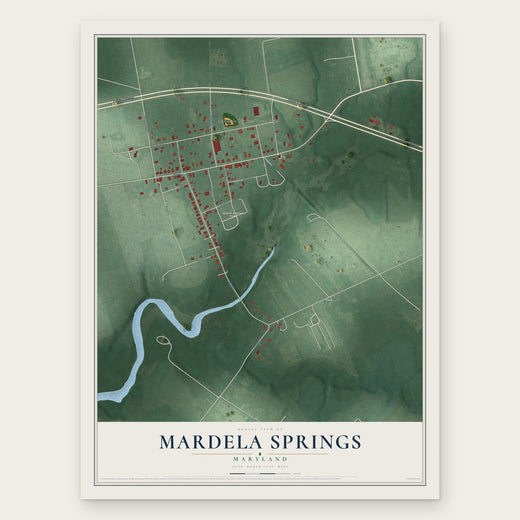 Mardela Springs, Maryland map print, the full design