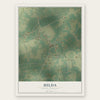 Hilda, South Carolina map print, the full design