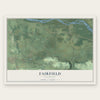 Fairfield, Wisconsin map print, the full design