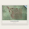Longfellow, Minnesota map print, the full design