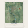 Medford, Minnesota map print, the full design