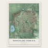 Mountlake Terrace, Washington map print, the full design