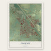 Phoenix, Oregon map print, the full design