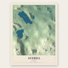 Averill, Vermont map print, the full design