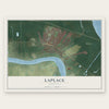 Laplace, Louisiana map print, the full design