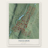 Tuckahoe, New York map print, the full design