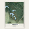 Lake Ka-Ho, Illinois map print, the full design