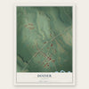 Dozier, Alabama map print, the full design