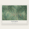 East Bend, North Carolina map print, the full design