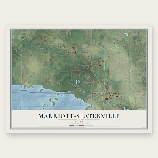 Marriott-Slaterville, Utah map print, the full design