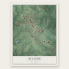 Stanley, North Carolina map print, the full design