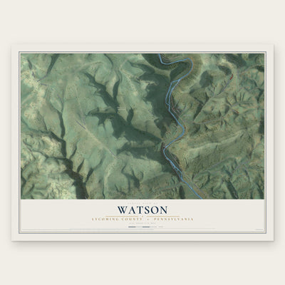Watson, Lycoming County, Pennsylvania map print, the full design