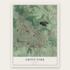 Grove Park, Georgia map print, the full design
