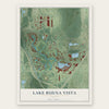 Lake Buena Vista, Florida map print, the full design
