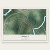 Odessa, Delaware map print, the full design