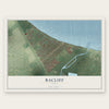 Bacliff, Texas map print, the full design