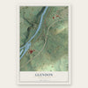 Glendon, Pennsylvania map print, the full design