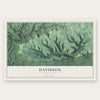 Davidson, Pennsylvania map print, the full design