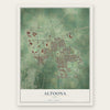 Altoona, Iowa map print, the full design