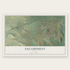Encampment, Wyoming map print, the full design