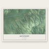 Kennedy, Alabama map print, the full design