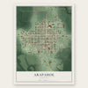Arapahoe, Nebraska map print, the full design