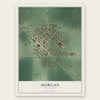 Morgan, Minnesota map print, the full design